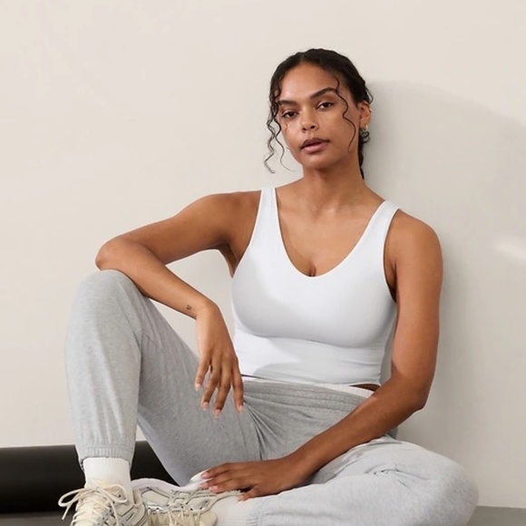 Athleta Tops - Athleta Transcend V-Neck Crop Bra D-DD